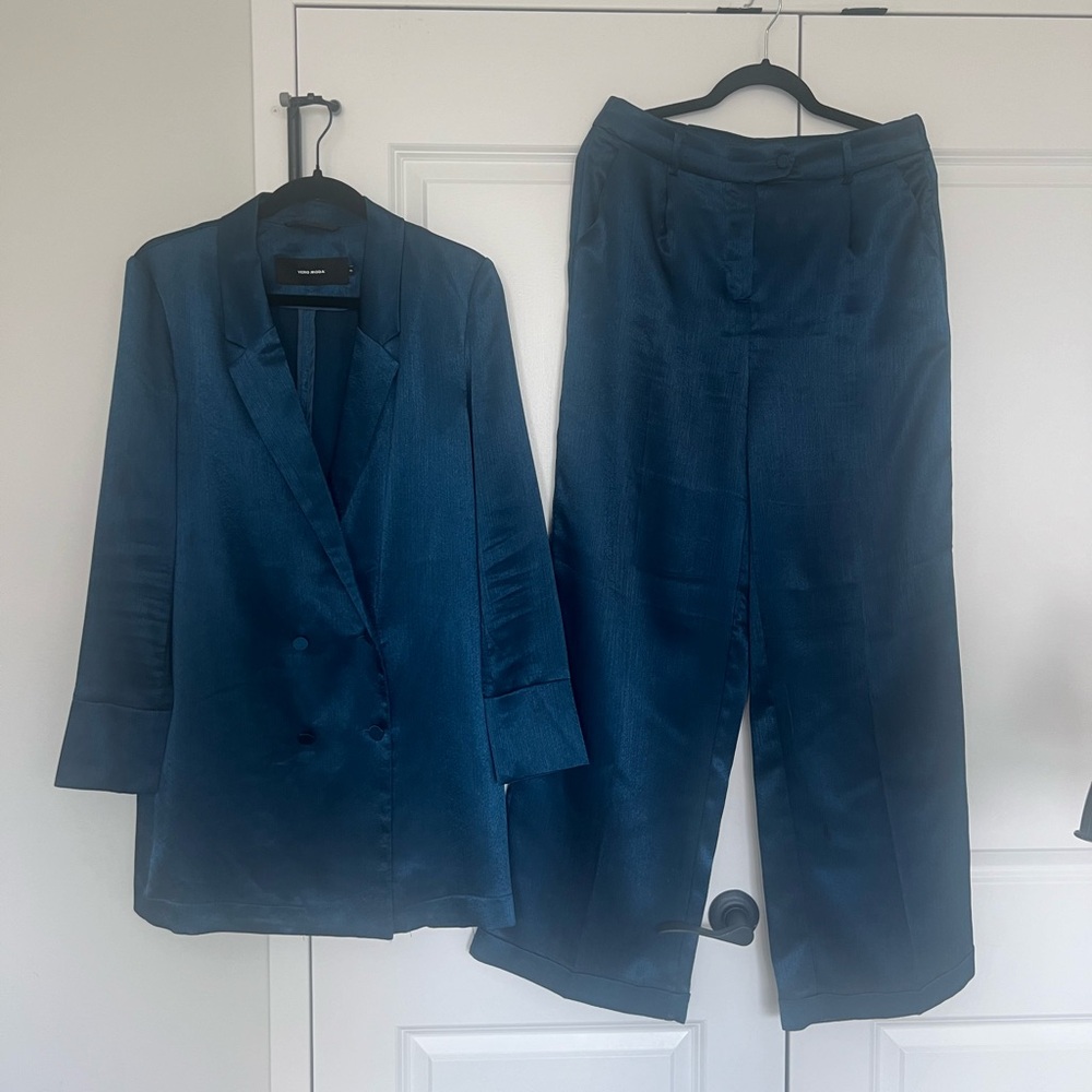 Vero Moda ASOS Emerald Suit Set 8
